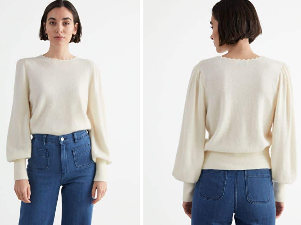 The Relaxed Alpaca Blend Bobble Neck Sweater from & Other Stories.