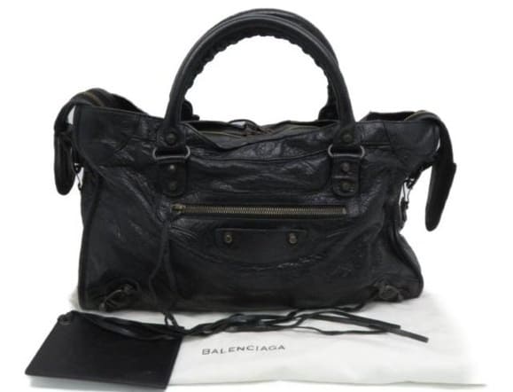This is the authentic Balenciaga Giant City Shoulder Hand Bag from Poshmark.