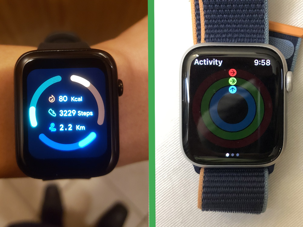 ticwatch gth vs apple watch series 6 step counter