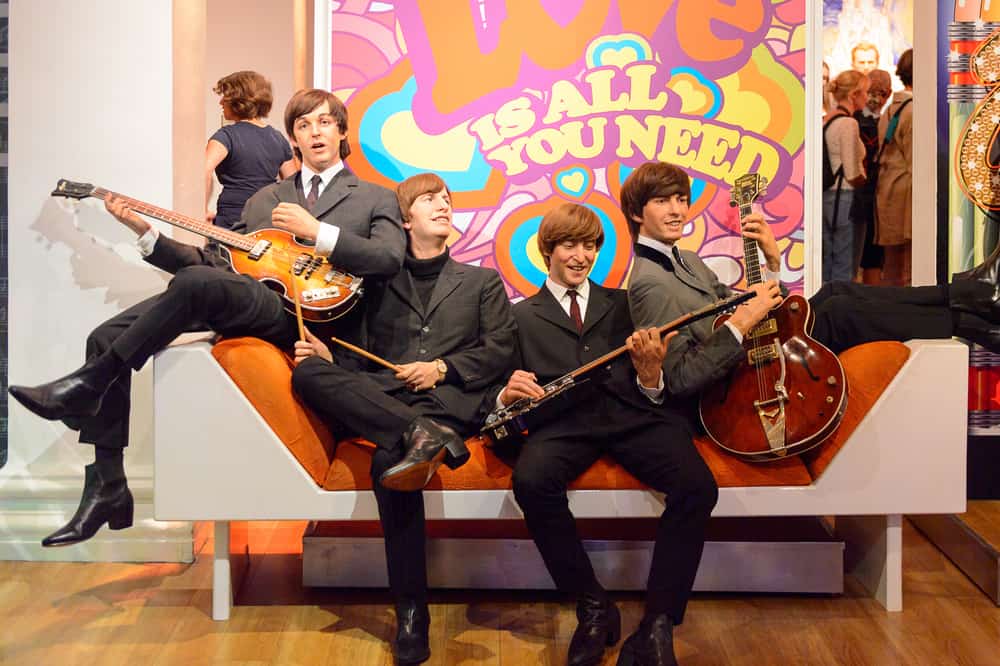 The Beatles in Madame Tussauds wax museum.