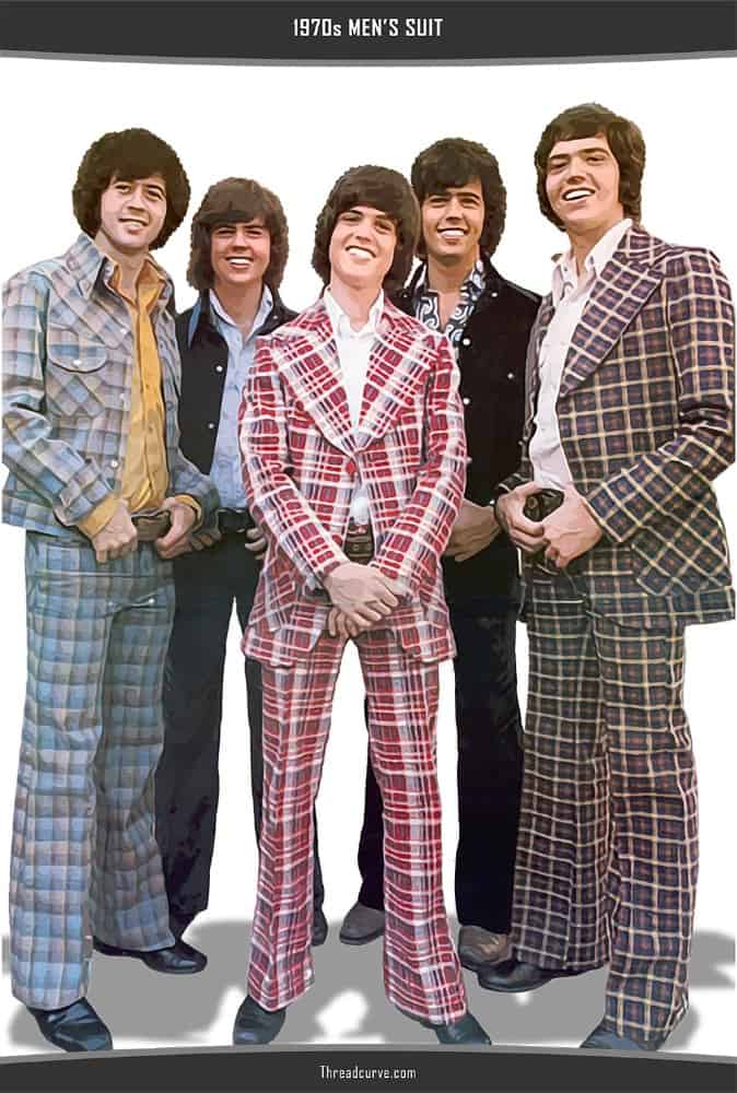 Men's suit in 1970s