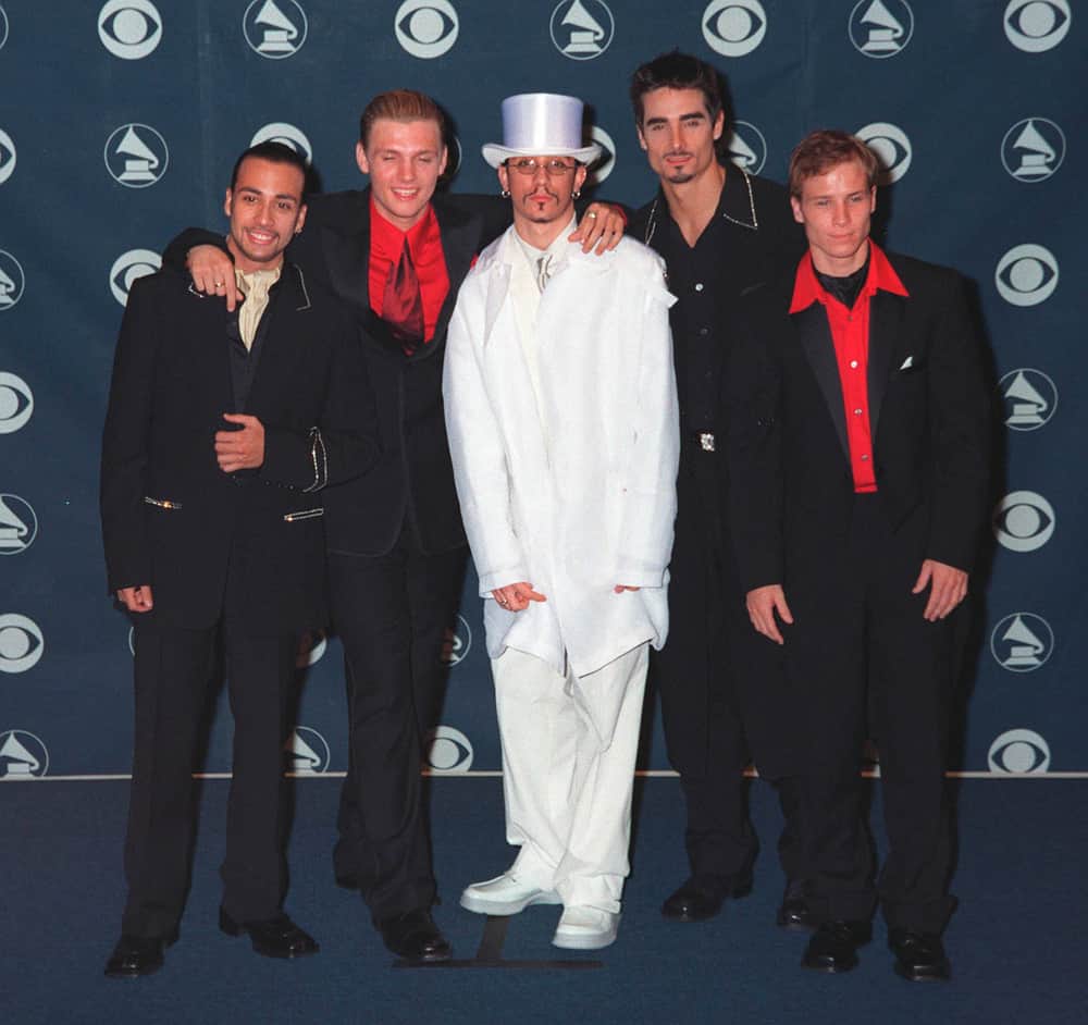Backstreet Boys at the 41st Annual Grammy Awards.