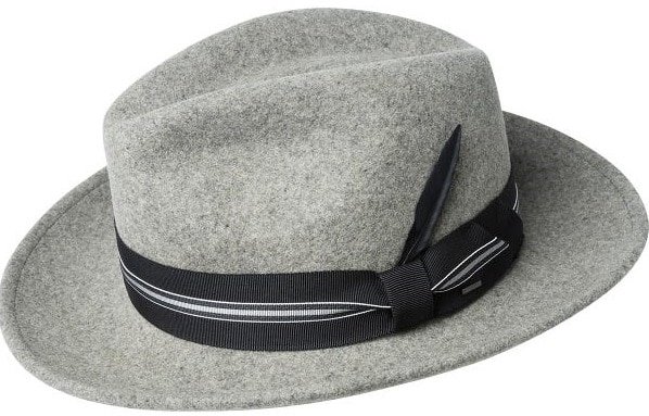THis is the Bailey of Hollywood Marack Fedora Hat in gray.