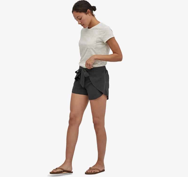 Womens' Garden Island Shorts in black from Patagonia.