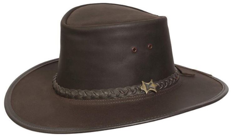 This is the BC Hat Stockman Oily Australian Leather Hat from Conner Hats.