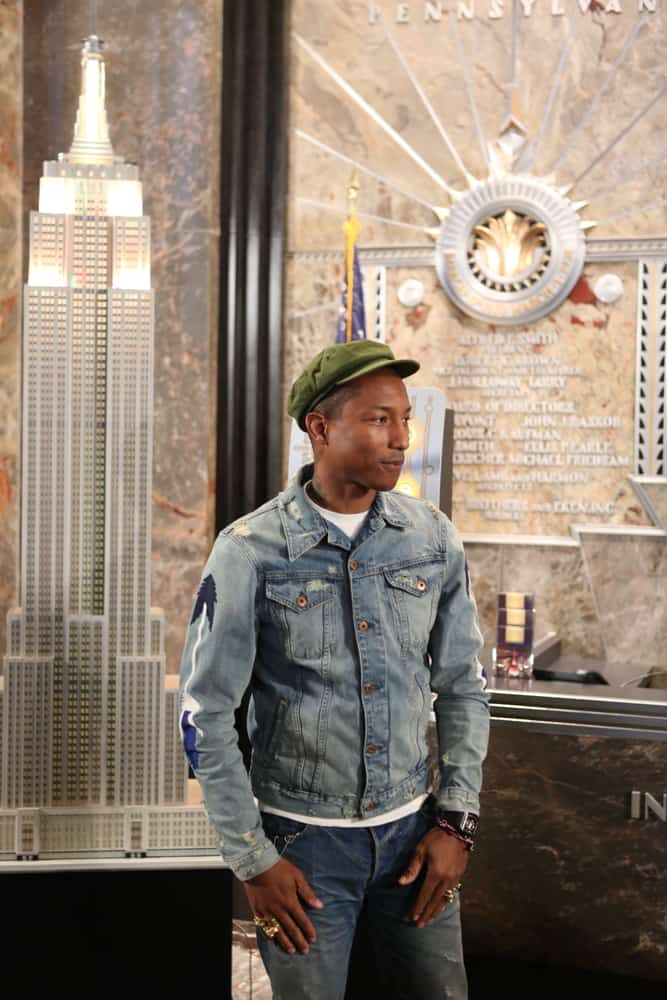 Pharrell Williams was in an Empire State Building event in New York back in 2015 wearing an ivy cap.