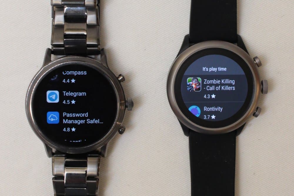 Fossil Gen 5 Carlyle vs Fossil Sport Google Play apps
