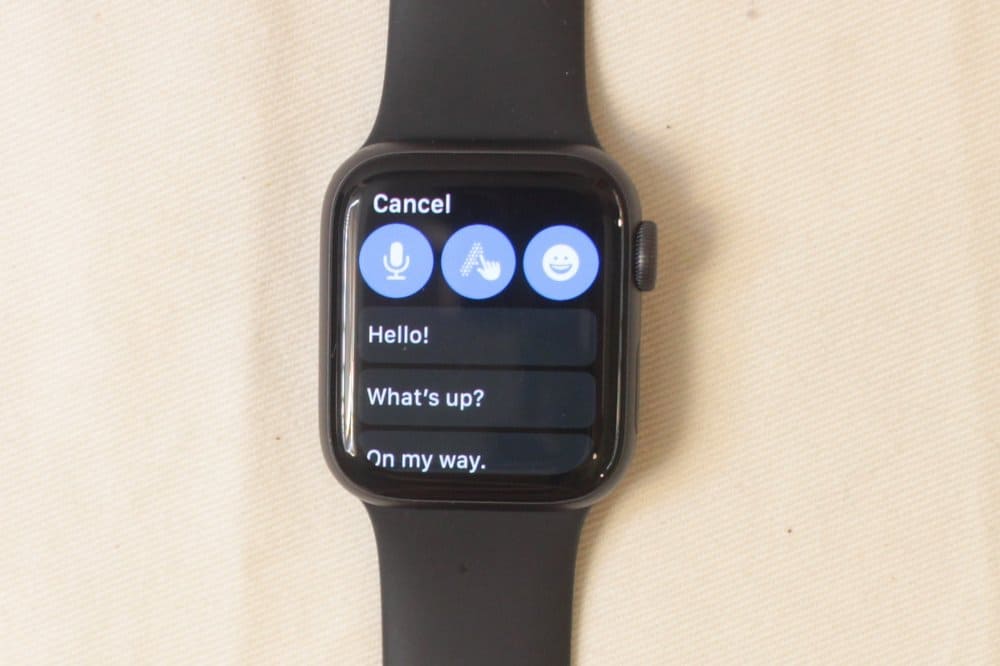 apple watch series 5 reply to message