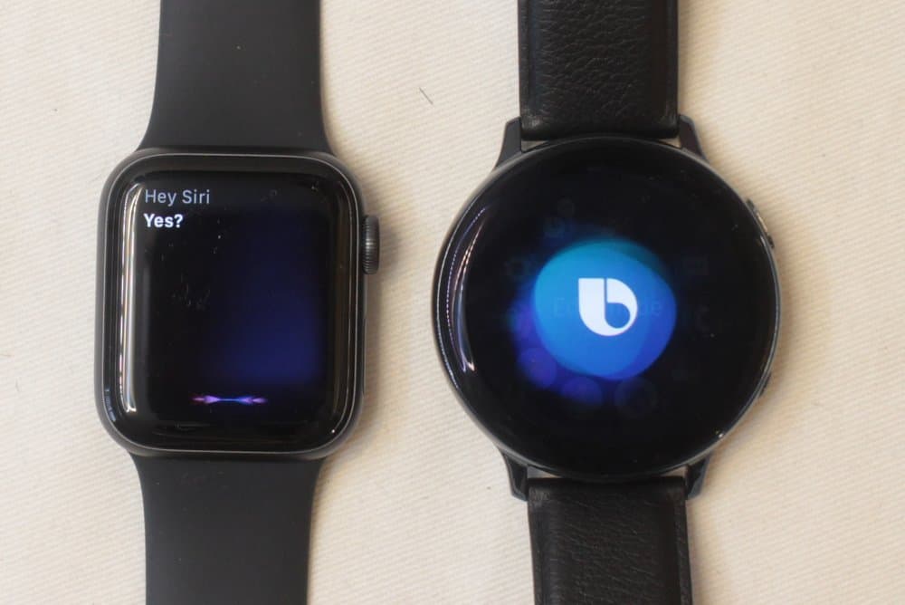 Samsung Galaxy Watch Active 2 vs Apple Watch Series 5 siri and bixby