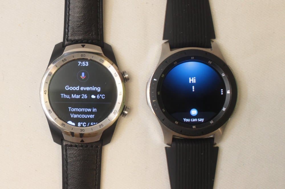 samsung galaxy watch ticwatch pro bixby and google assistant