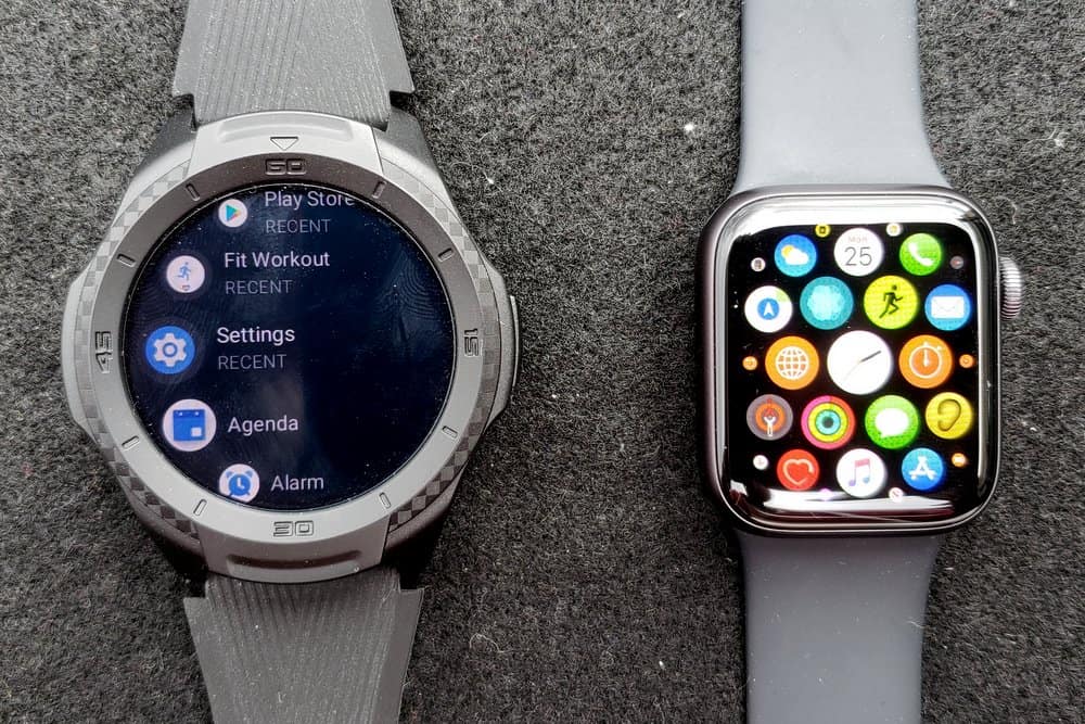 ticwatch s2 vs apple watch series 5 apps