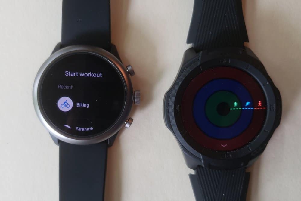 ticwatch s2 vs fossil sport smartwatch tichealth vs google fit