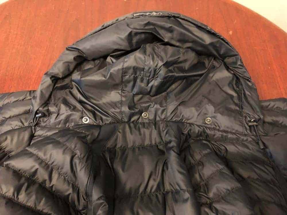 A close inspection of Canada Goose hood on down puffer jacket.