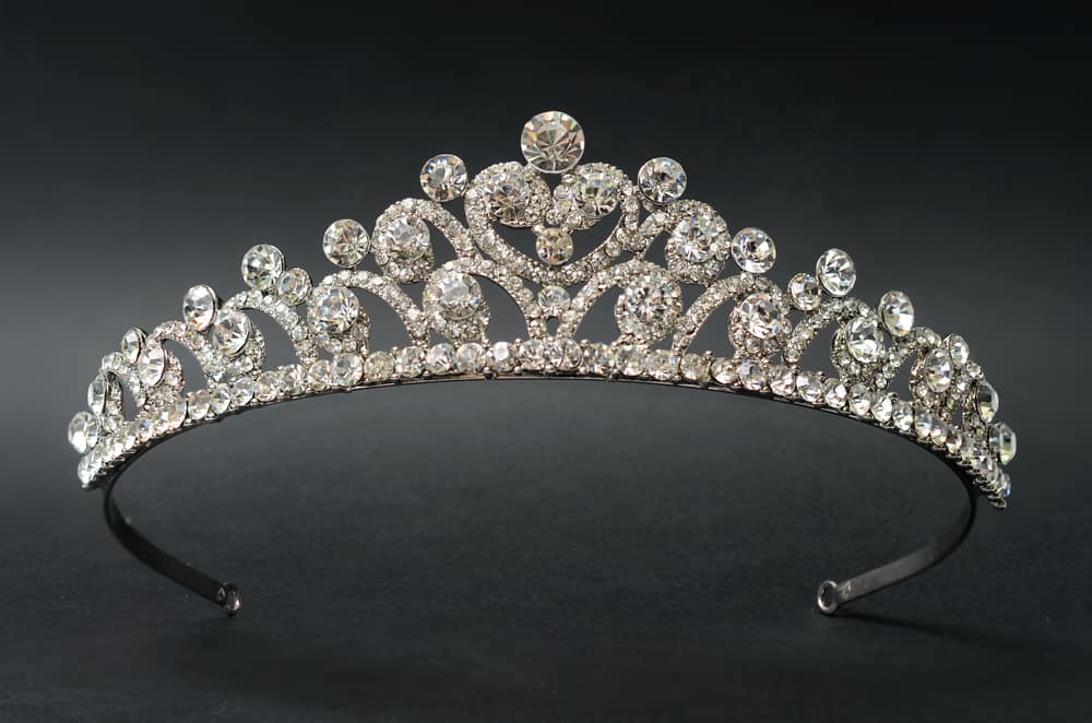 A close look at a tiara.