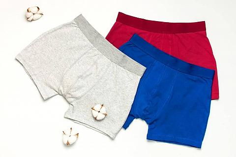 A set of colorful men's underwear.