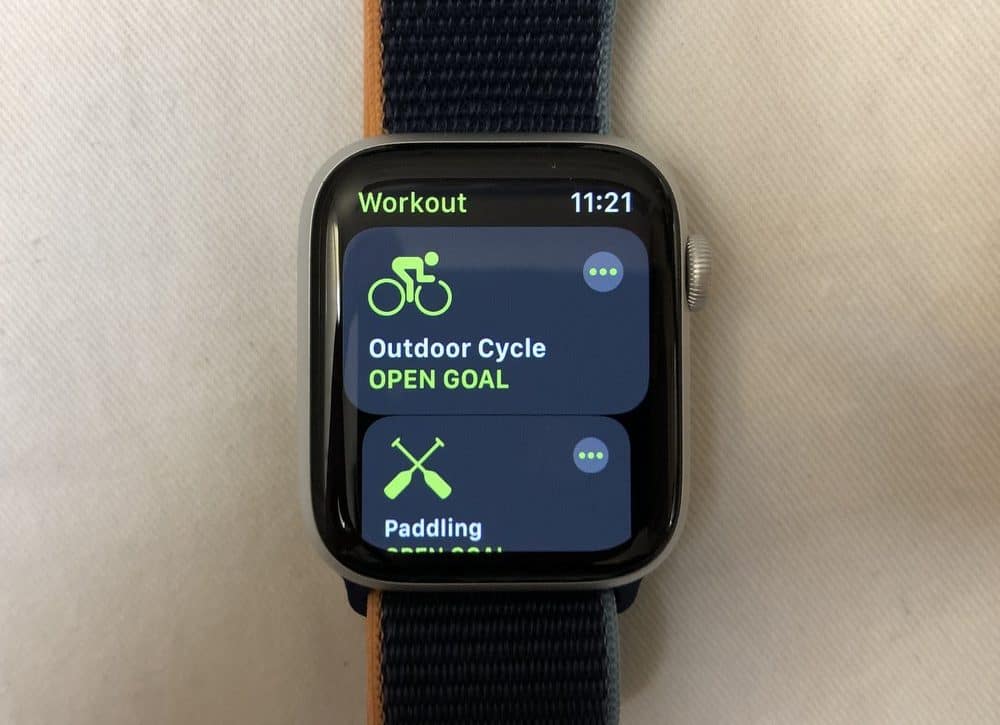 Apple Watch Series 6 exercise choice