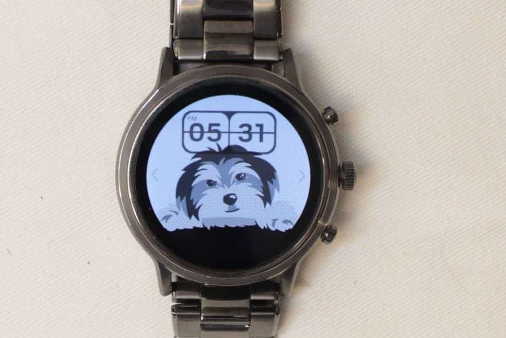 fossil gen 5 carlyle dog watch face