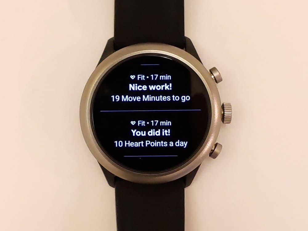 Fossil Sport Smartwatch Google Fit reminders