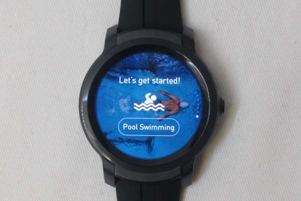 ticwatch e2 swimming