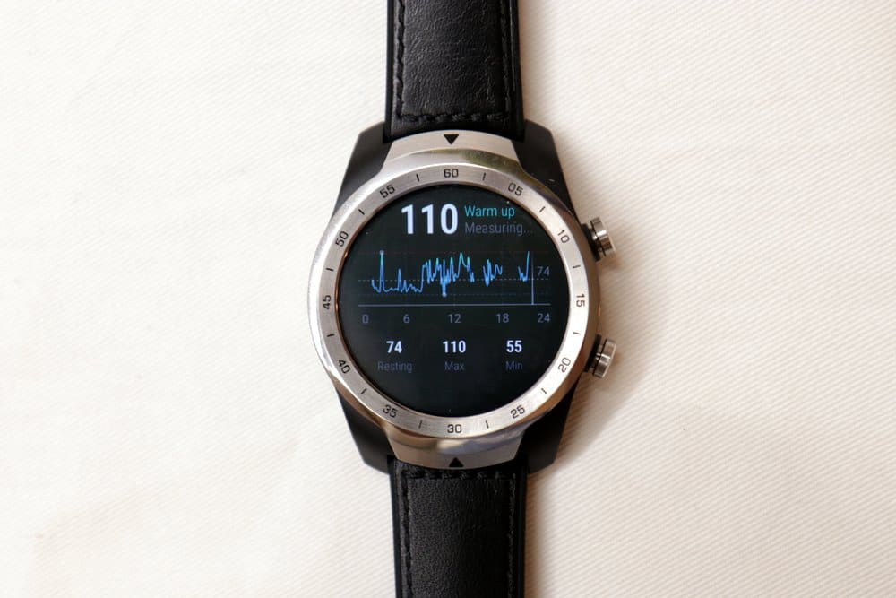 Ticwatch Pro heart rate sensor