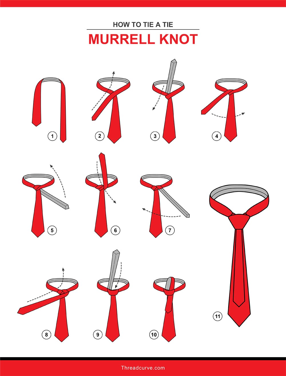 How to tie a Murrell knot (illustration)