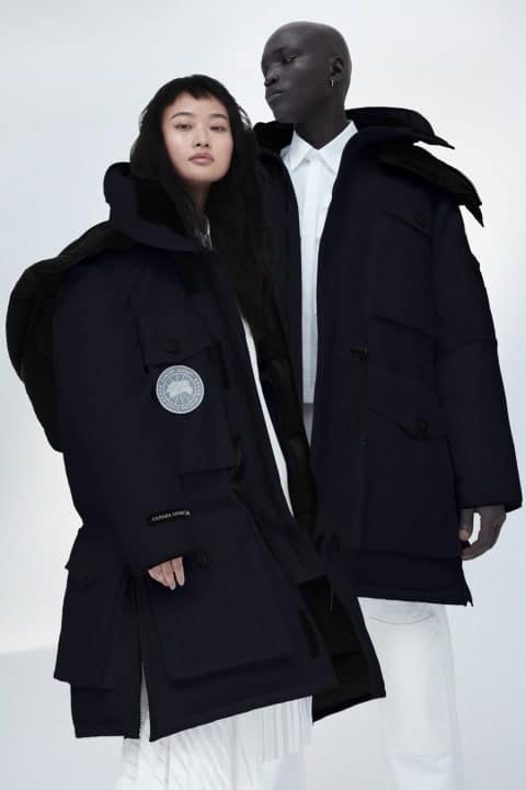 Couple wearing Parka jackets.