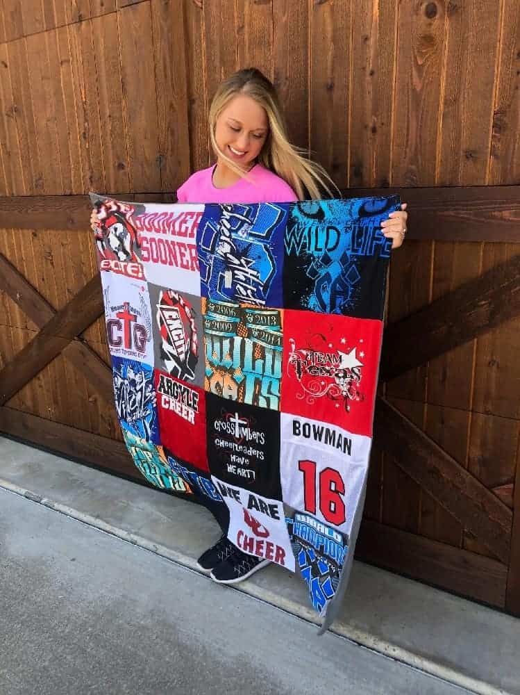 A T-shirt blanket from Project Repat.