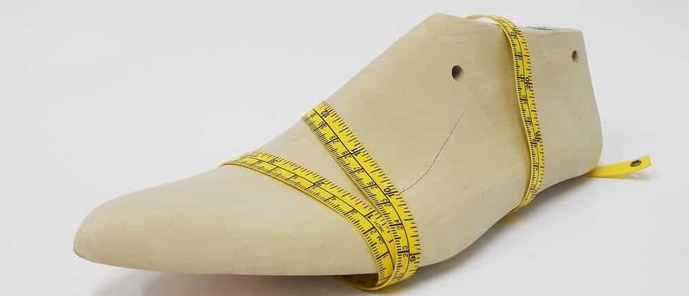 This is a look at a couple of items used for measuring shoe size.