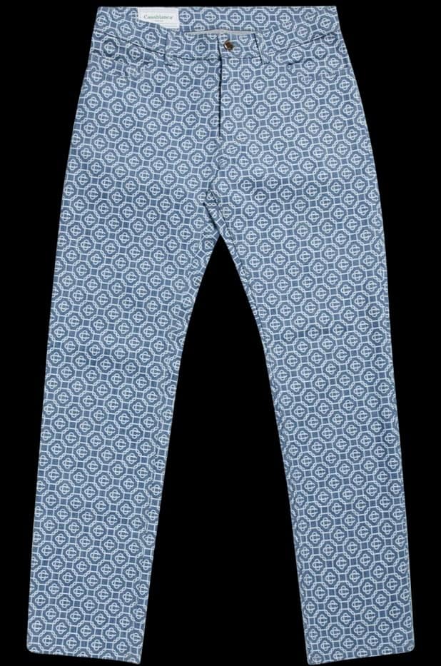 The Monogram Vintage Wash Denim Jeans from Casablanca Tennis Club.