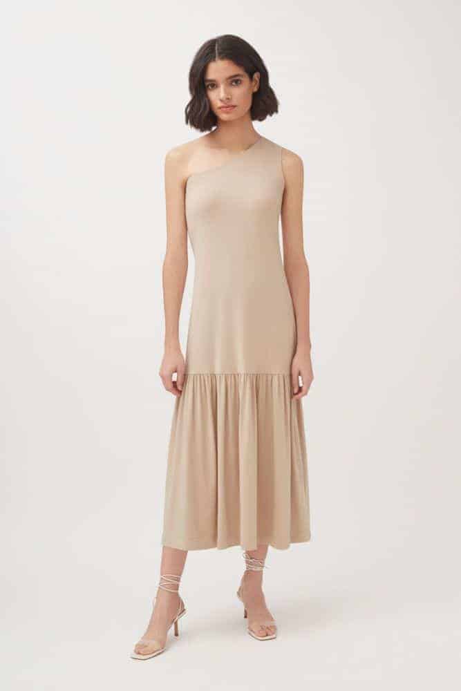 Cuyana One-Shoulder Dress