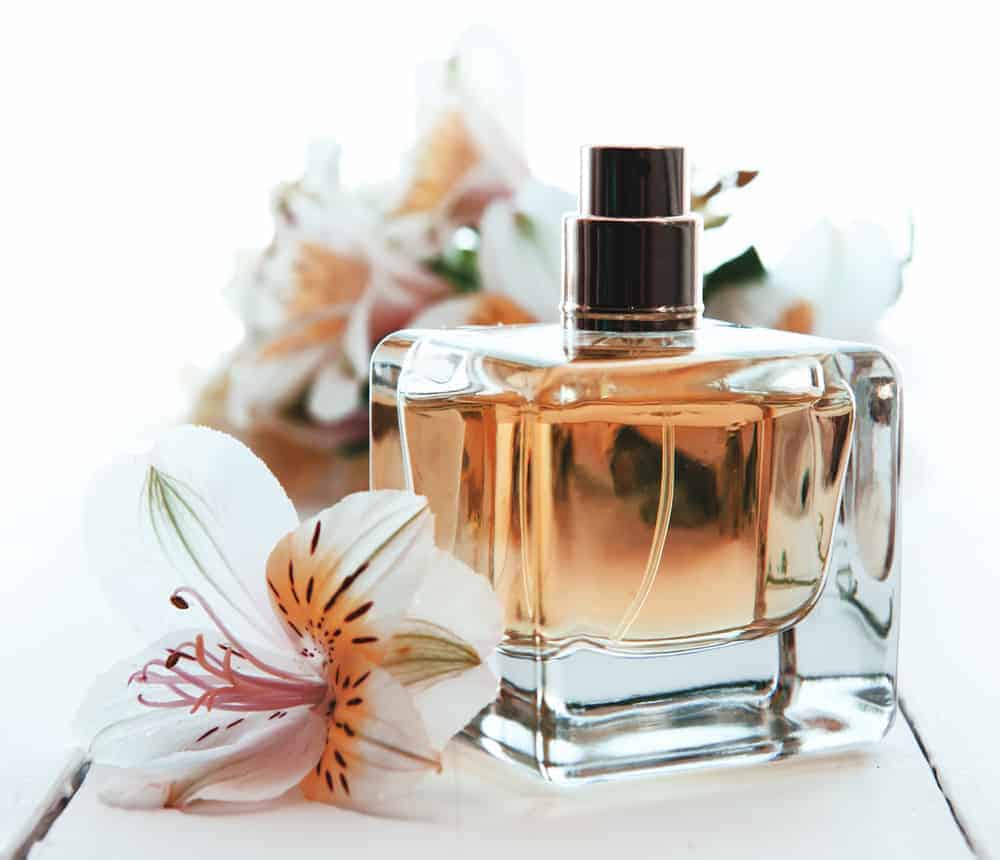 Perfume with flowers