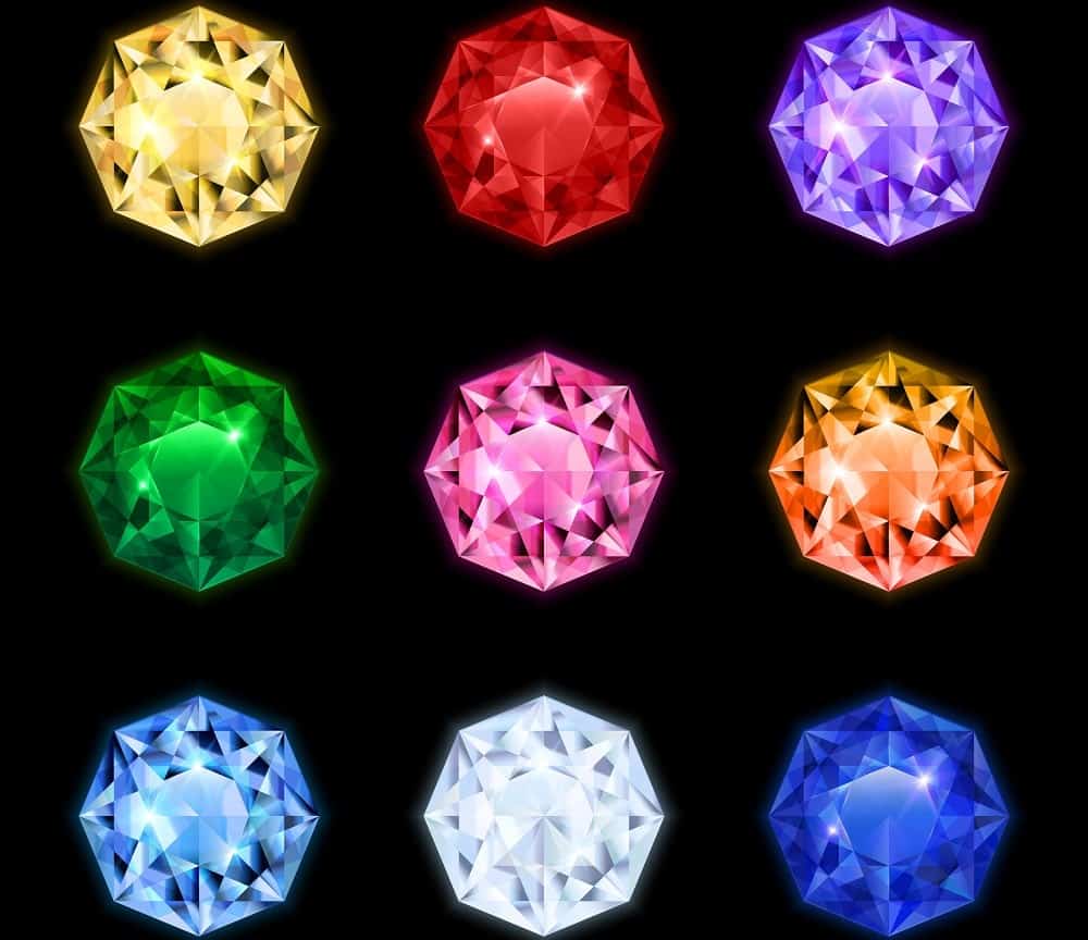 A look at a variety of natural colored diamonds.