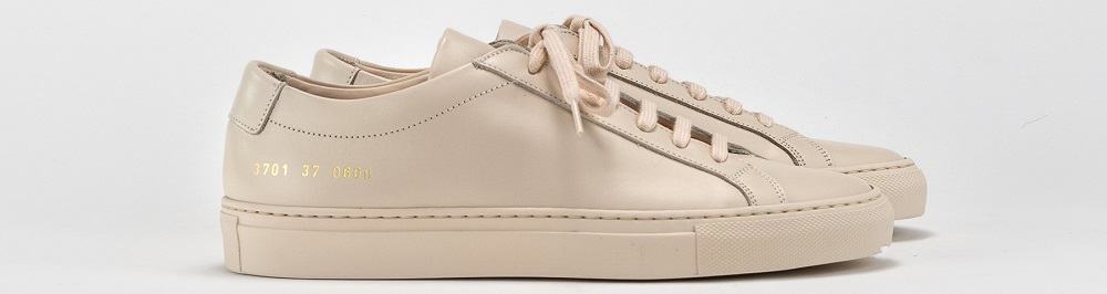 A pair of women's sneakers from Common Projects.