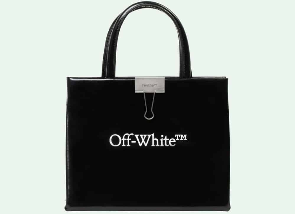 The Logo Mini Box Bag from Off-White in black.