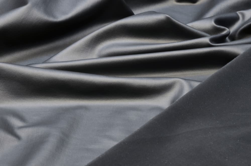 This is a close look at a gray Polyamide Elastane fabric.