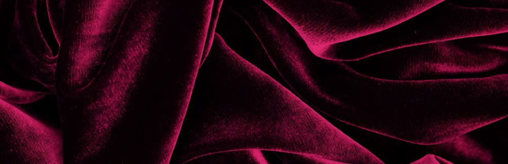 This is a close look at a red Velvet fabric.