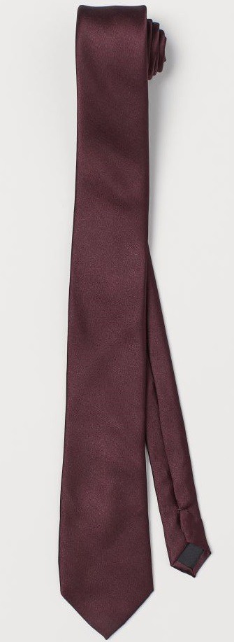 The Burgundy Satin Tie from H&M.