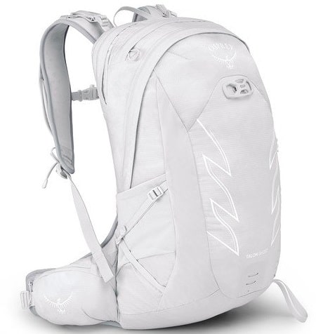 The white Talon Ghost Backpack from Osprey.