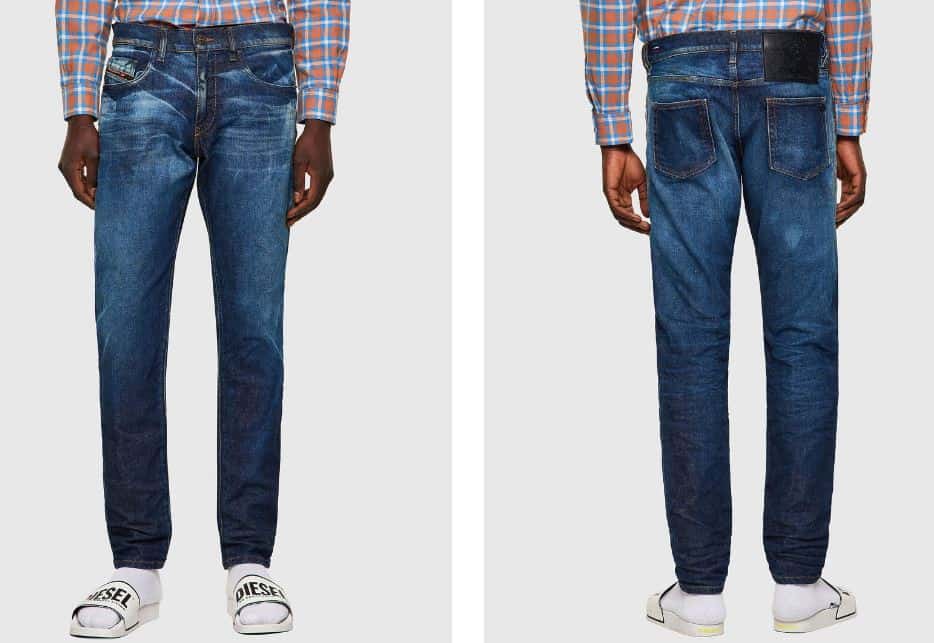 The D-Strukt 09A13 Slim fit medium blue jeans from Diesel.