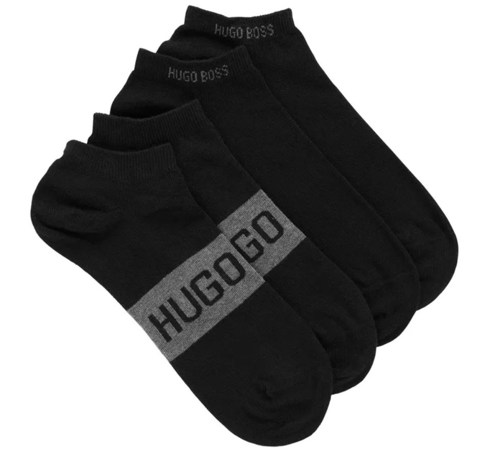 The Two-pack of socks in a stretch-cotton blend from Hugo Boss.