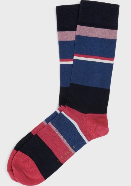 The CADIN Striped socks in pink from Ted Baker.