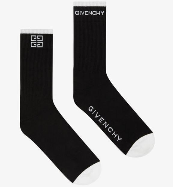 The Black and White 4G Socks from Givenchy.