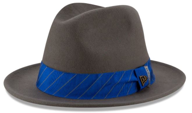 This is the Los Angeles Dodgers Team Wordmark Black Label Fedora from New Era.